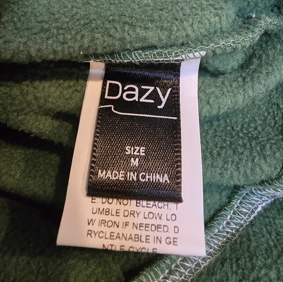 Be Happy It's Okay Crewneck Fleece Green  Medium EUC Streetwear Girlcore - Picture 3 of 7